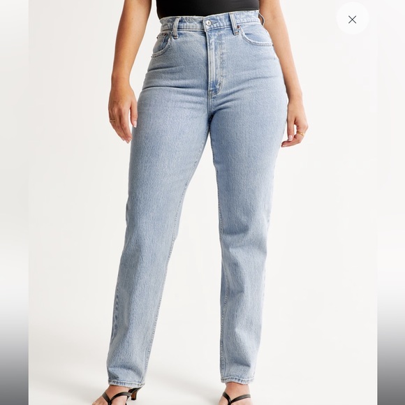 Abercrombie & Fitch Denim - Abercrombie & Fitch Light Blue Straight Leg Jeans